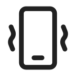 Phone Vibrate SVG Icon